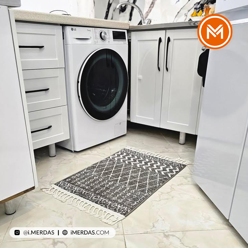 فرش پادری مراکشی کد 41308 زمینه طوسی هایبالک